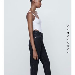 Zara Mom Jeans in Black